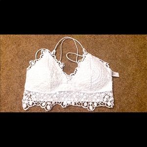 3xl White Razorback Bralette